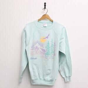 Vintage Colorado Nature Sweatshirt Large